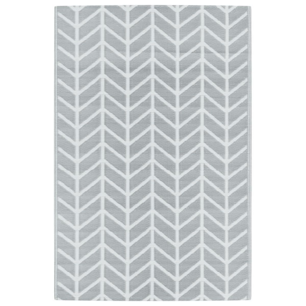 VIDAXL Tapis d'exterieur ARAKIL Gris 120x180 cm PP