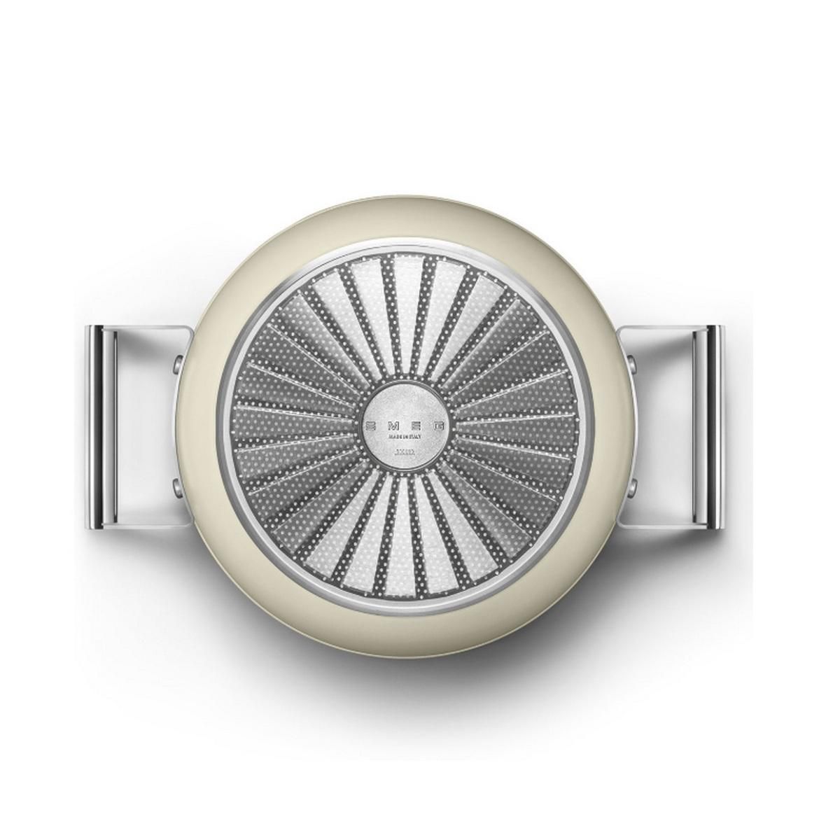 SMEG Faitout crème mat 24cm + couvercle - CSF2412CRM