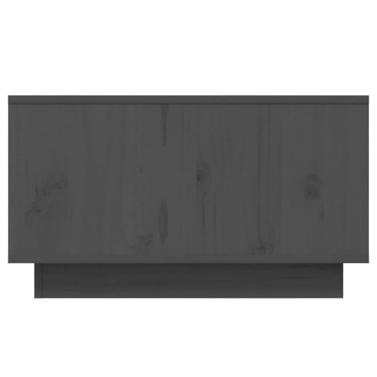VIDAXL Table basse Gris 55x56x32 cm Bois massif de pin