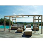 JARDIDECO Pergola en bois lamellé-collé Montreuil 600 x 400 cm - Maderland