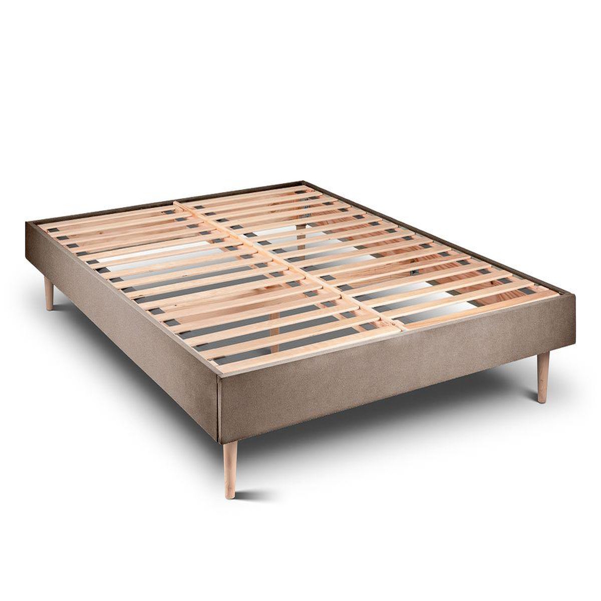 Voir la diapositive 4 : Sommeil de Plomb Lit avec tête de lit tapissier velours et sommier kit - Hauteur totale : 29cm