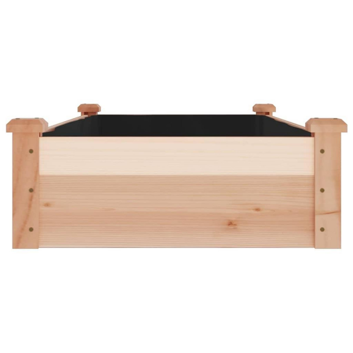 VIDAXL Lit sureleve de jardin doublure 120x60x25 cm bois massif sapin