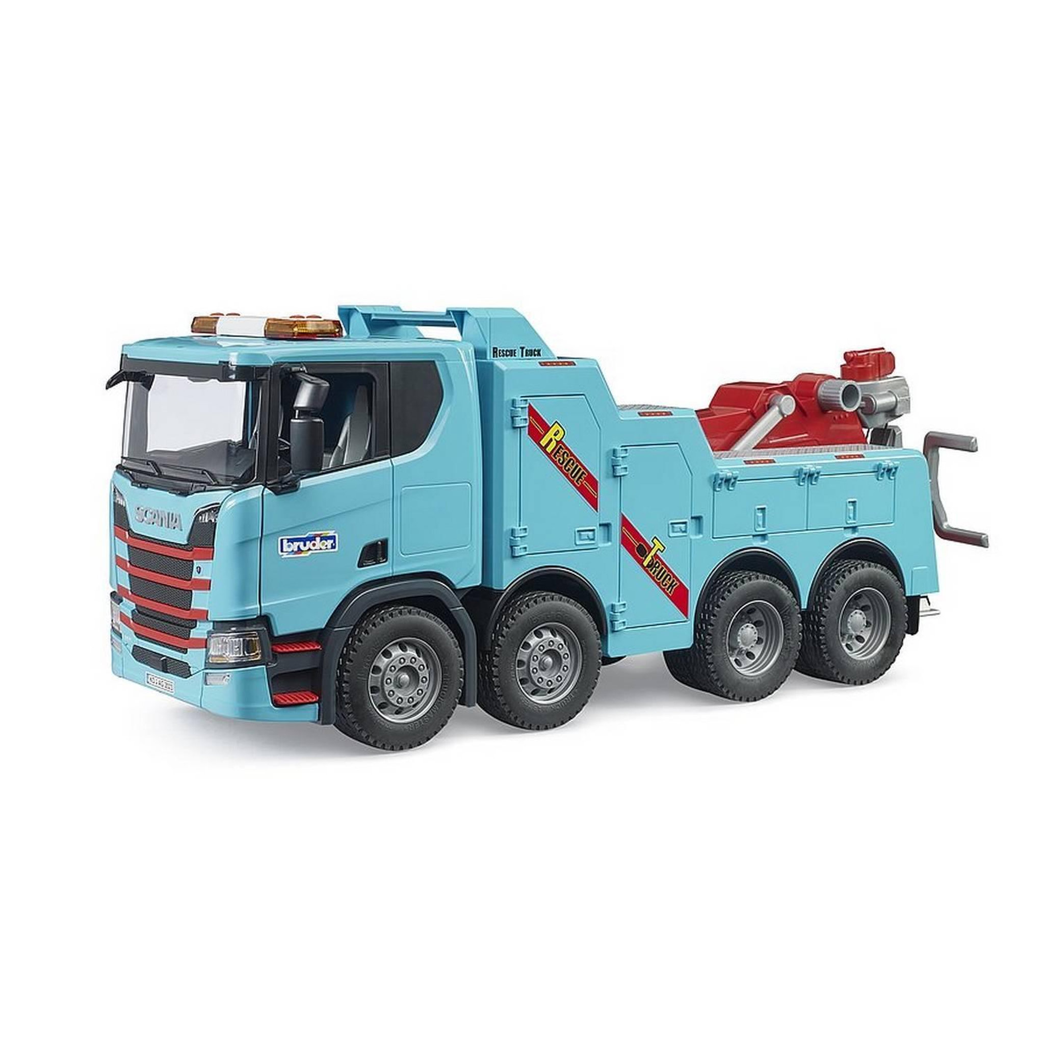 Bruder Camion de dépannage et de remorquage Scania Super 560R avec module son et lumière