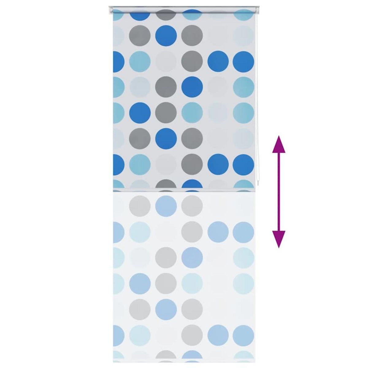 VIDAXL Store roulant de douche 120x240 cm Cercle