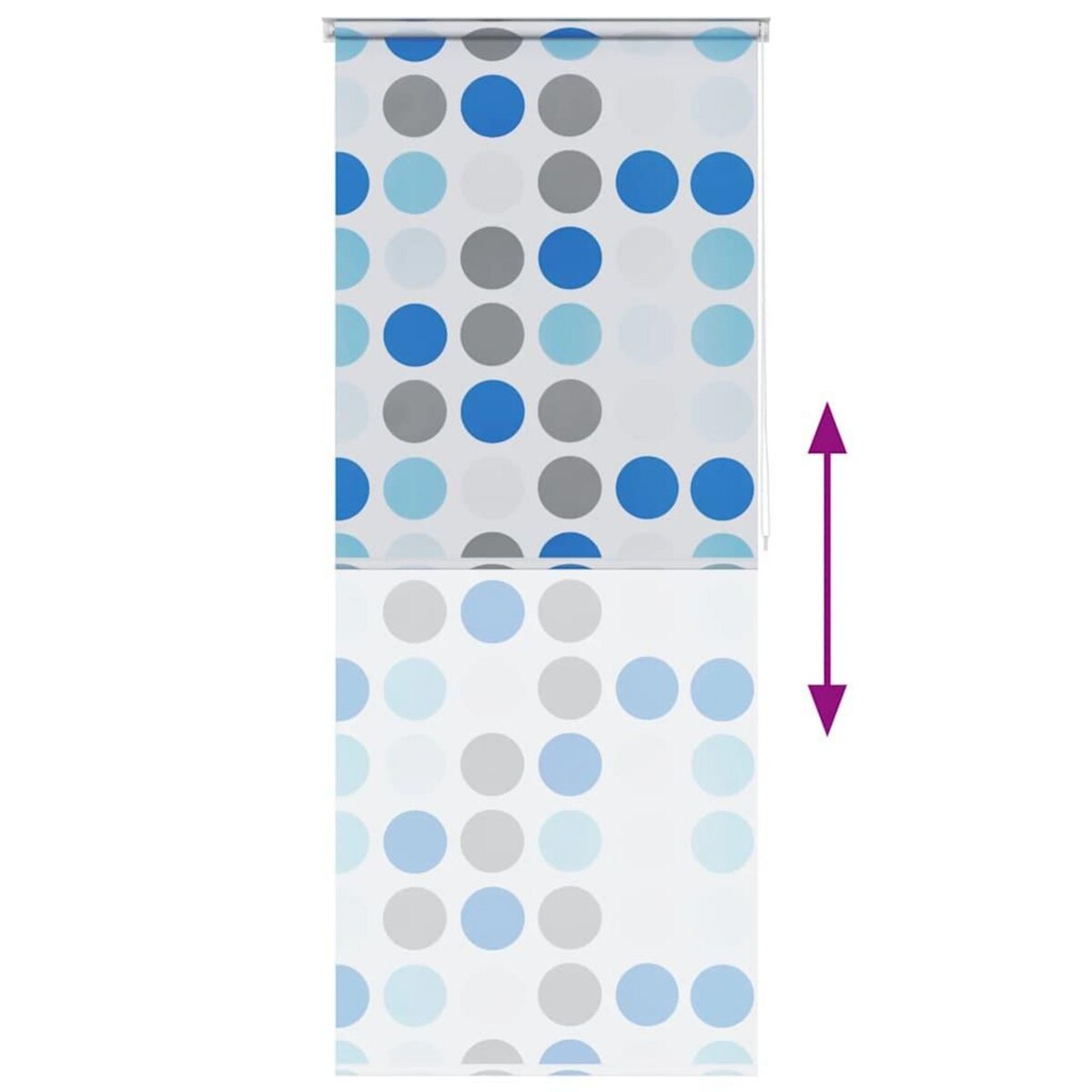 VIDAXL Store roulant de douche 120x240 cm Cercle