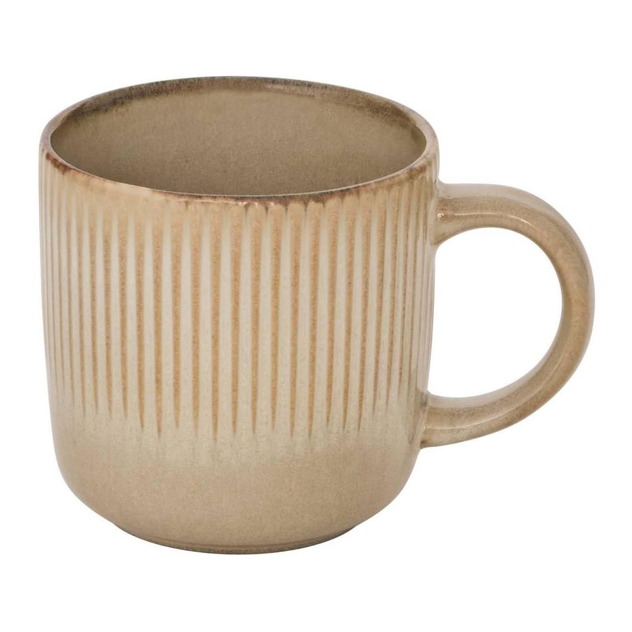 Voir la diapositive 2 : SECRET DE GOURMET Lot de 6 mugs en céramique  chloe  36cl beige