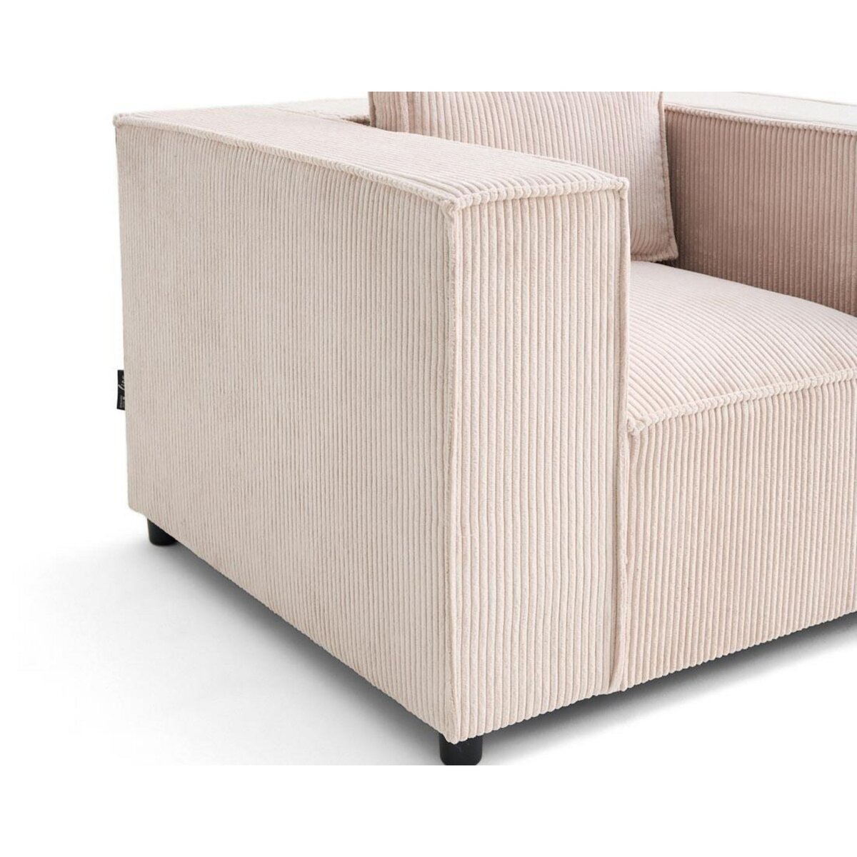 LISA DESIGN Stella - fauteuil en velours côtelé