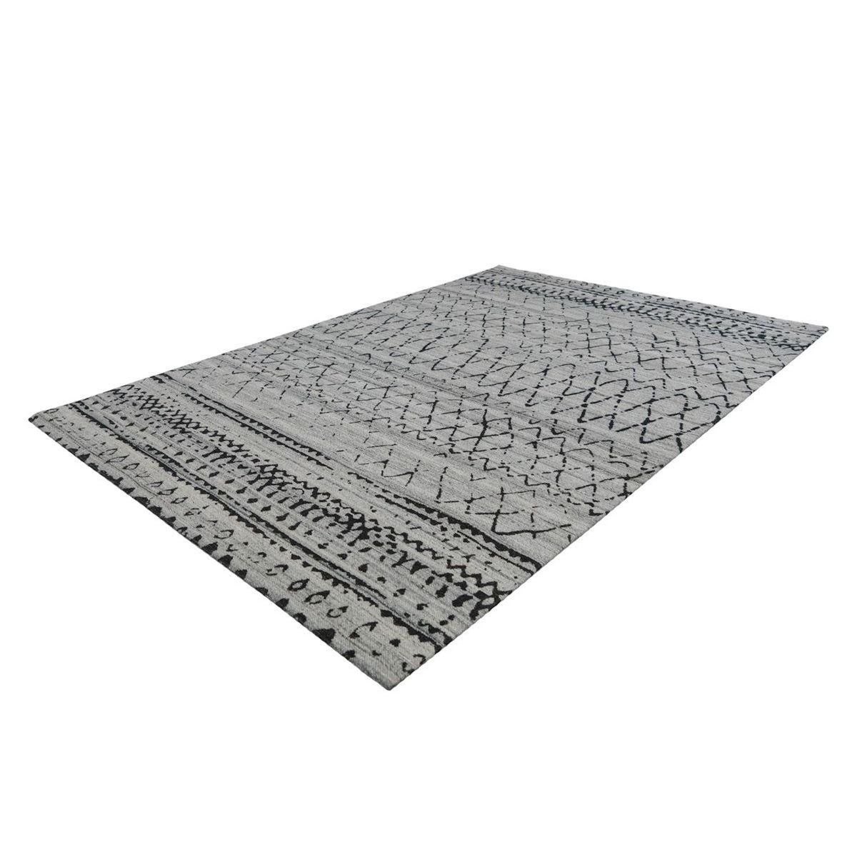 Paris Prix Tapis Imprimé Ethnique  Phoenix  Naturel & Gris