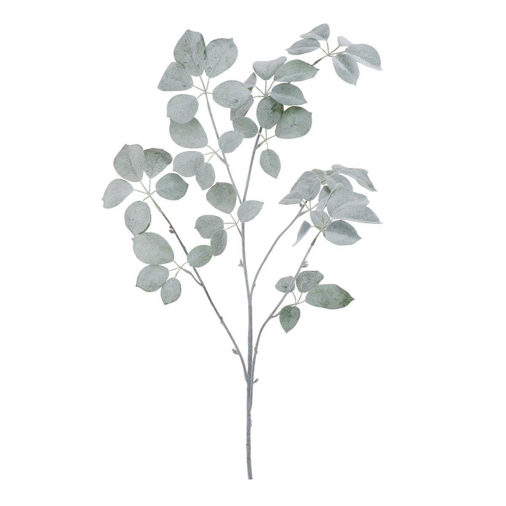 J-LINE Branche artificielle floquée  schefflera  120cm vert