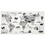 Voir la diapositive 1 : The Home Deco Factory Tapis mappemonde 140x70cm