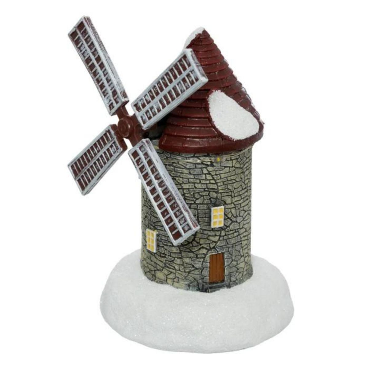 FEERIC LIGHT & CHRISTMAS Village de Noël  Moulin à Vent  15cm Multicolore