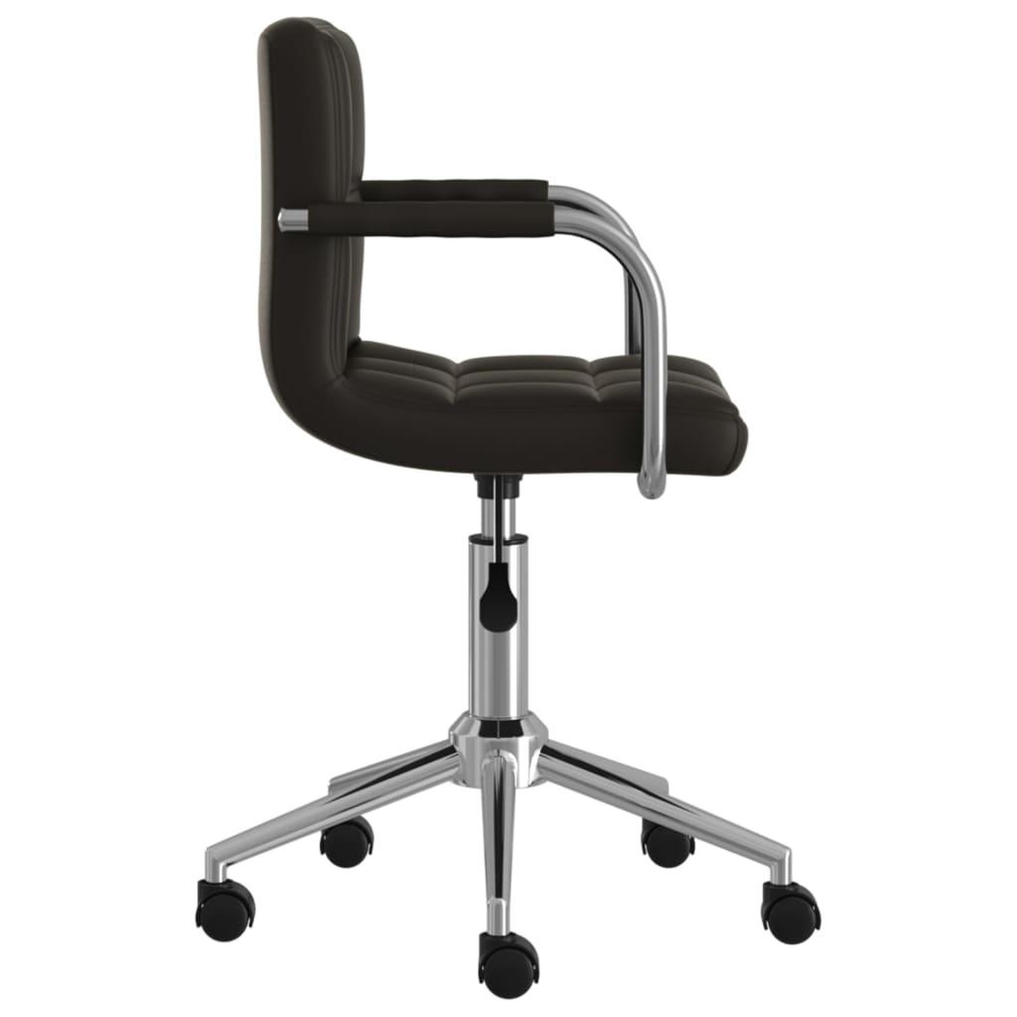 Voir la diapositive 4 : VIDAXL Chaise de bureau pivotante Noir Similicuir