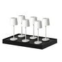 Voir la diapositive 1 : Lumisky 6 mini lampes avec plateau de chargement KELLY MINI Blanc Aluminium H22cm