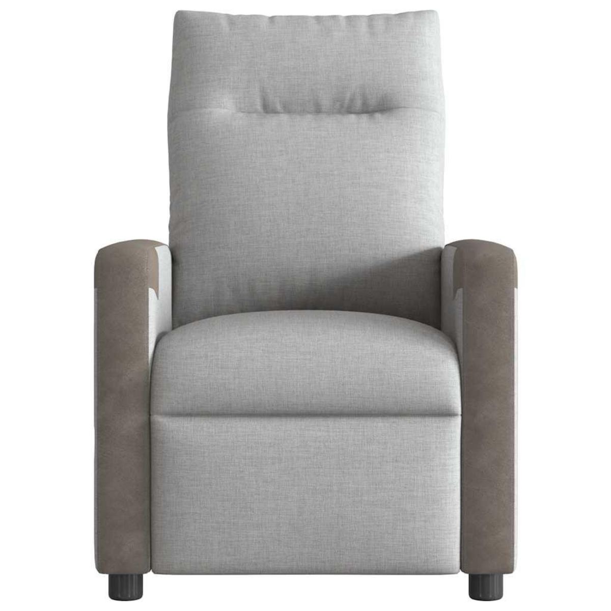 VIDAXL Fauteuil de massage inclinable gris nuage tissu