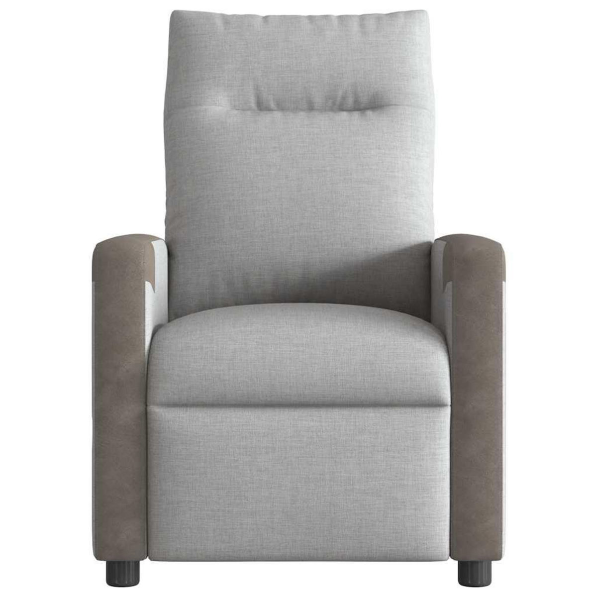 VIDAXL Fauteuil de massage inclinable gris nuage tissu
