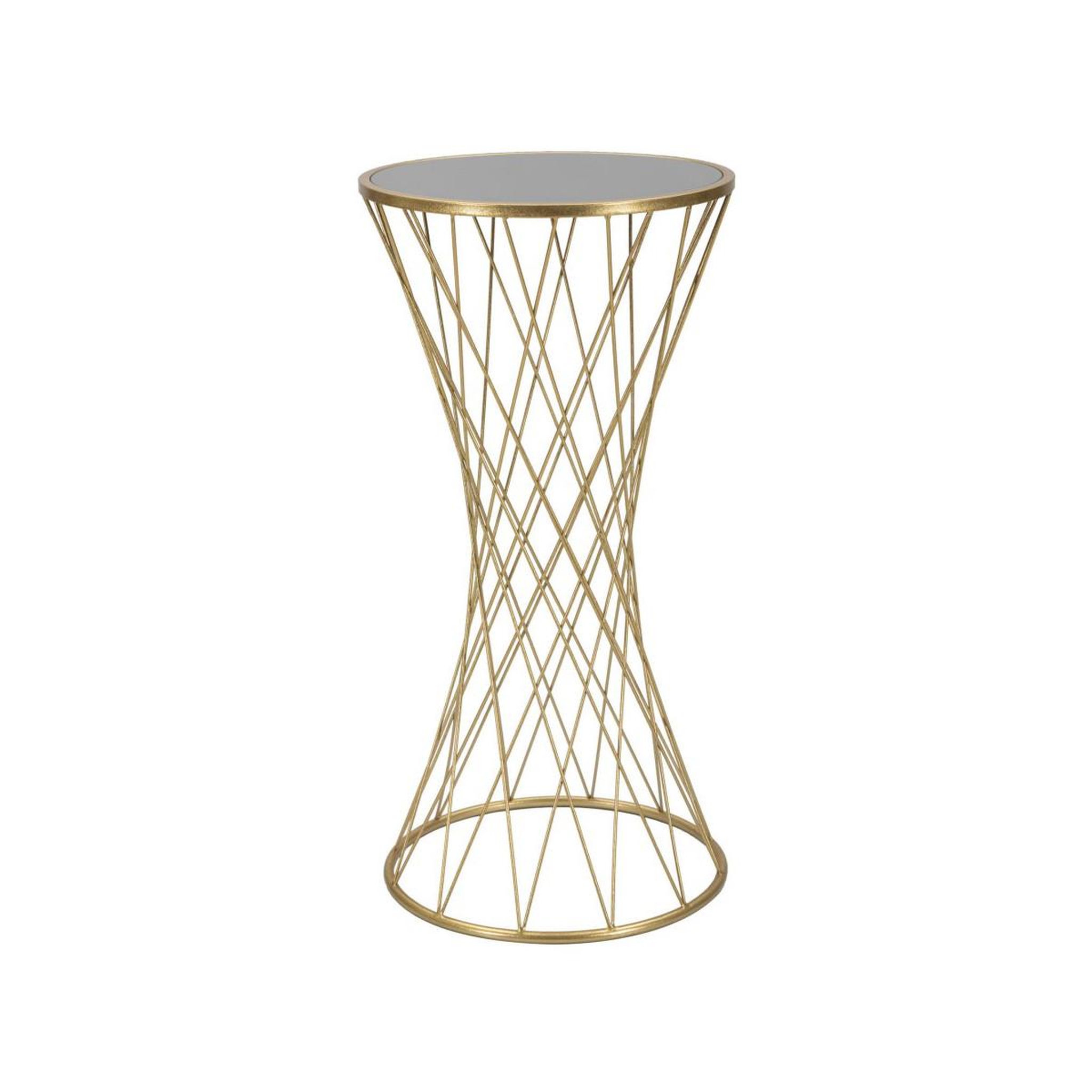 Paris Prix Table d'Appoint en Métal  Tower  80cm Or