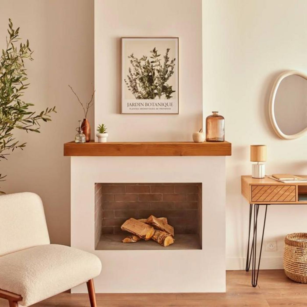 ATMOSPHERA Toile Imprimée Jardin  Cecilia  45x60cm Vert