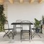 Voir la diapositive 1 : VIDAXL Ensemble a manger de jardin 5 pcs anthracite metal maille