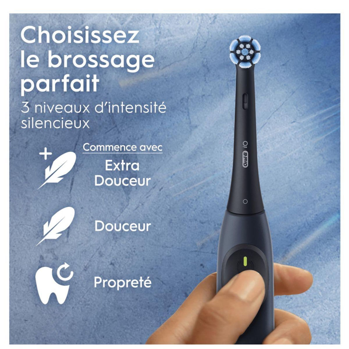 ORAL B Brosse à dents électrique iO2 Marine Blue Deep Clean + Travel Case