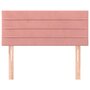 Voir la diapositive 3 : VIDAXL Tete de lit Rose 80x5x78/88 cm Velours