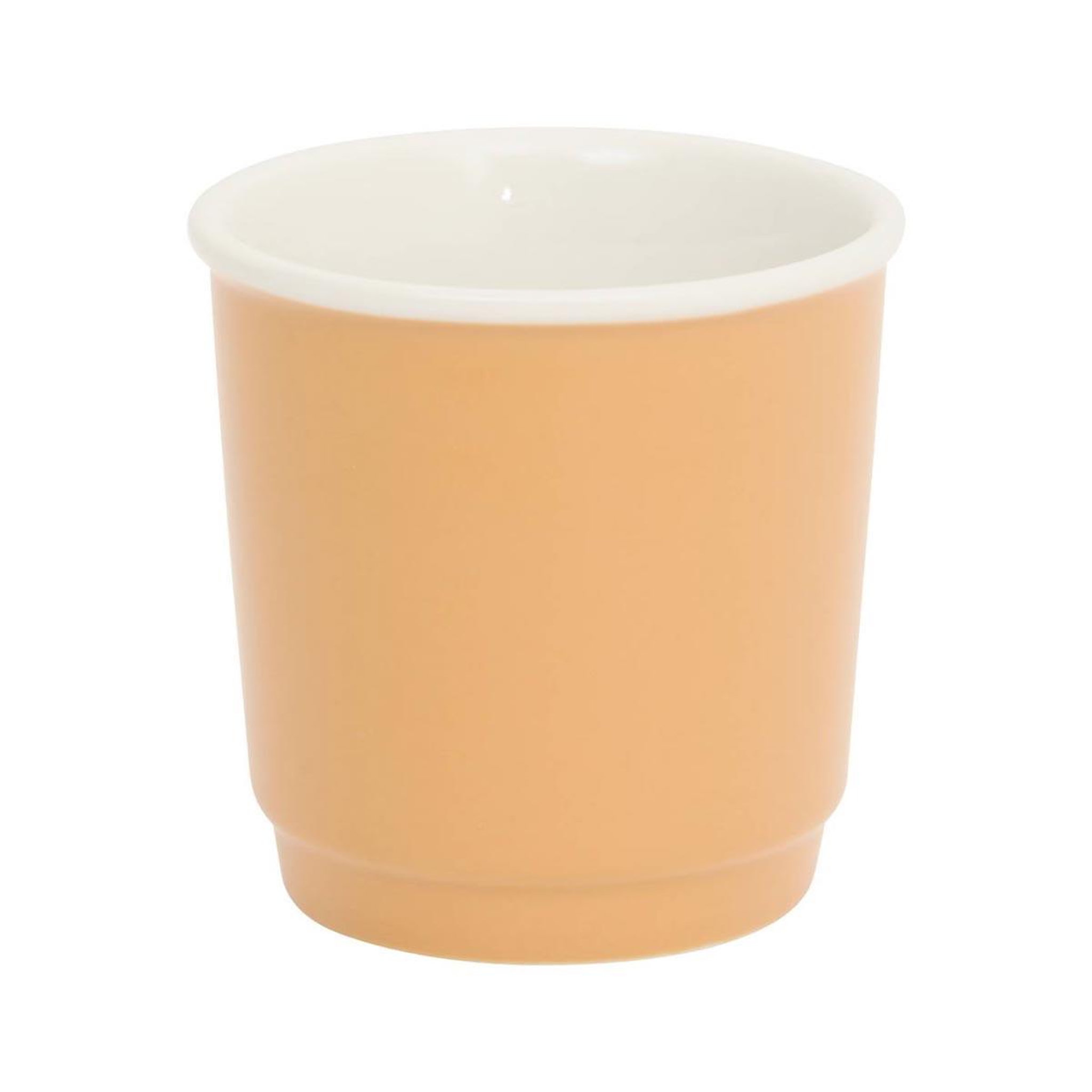 Voir la diapositive 2 : SECRET DE GOURMET Lot de 6 tasses à café  nature  9cl ocre