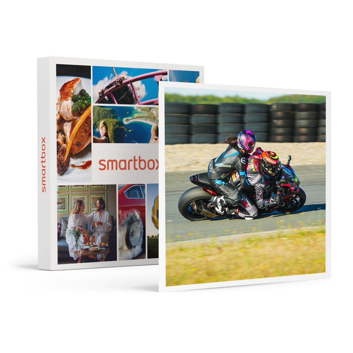 Smartbox Baptême passager en moto : 3 tours à l'arrière d'un pilote professionnel sur le circuit du Val de Vienne - Coffret Cadeau Sport & Aventure