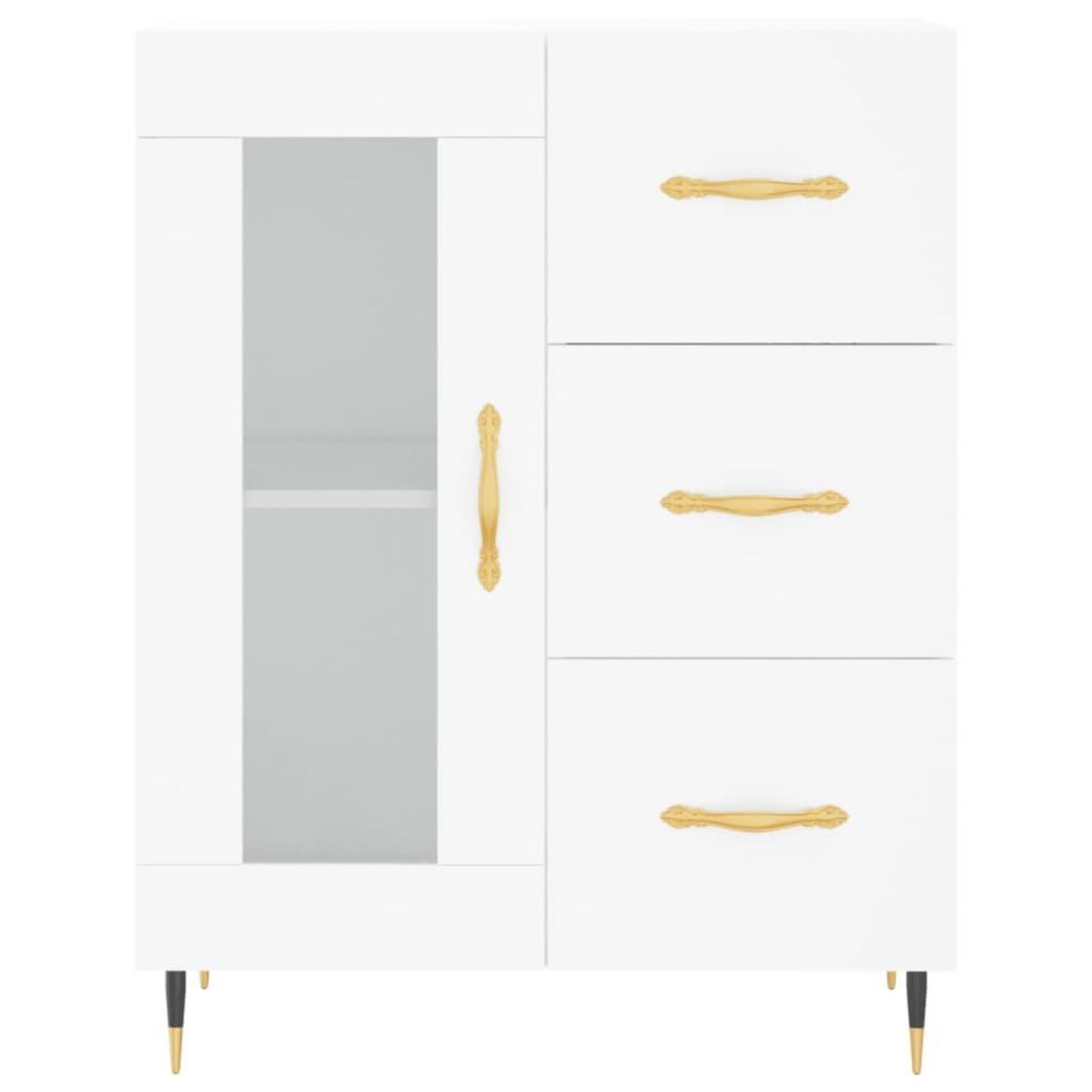 VIDAXL Buffet blanc 69,5x34x90 cm bois d'ingenierie