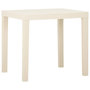 Voir la diapositive 1 : VIDAXL Table de jardin Blanc 79x65x72 cm Plastique
