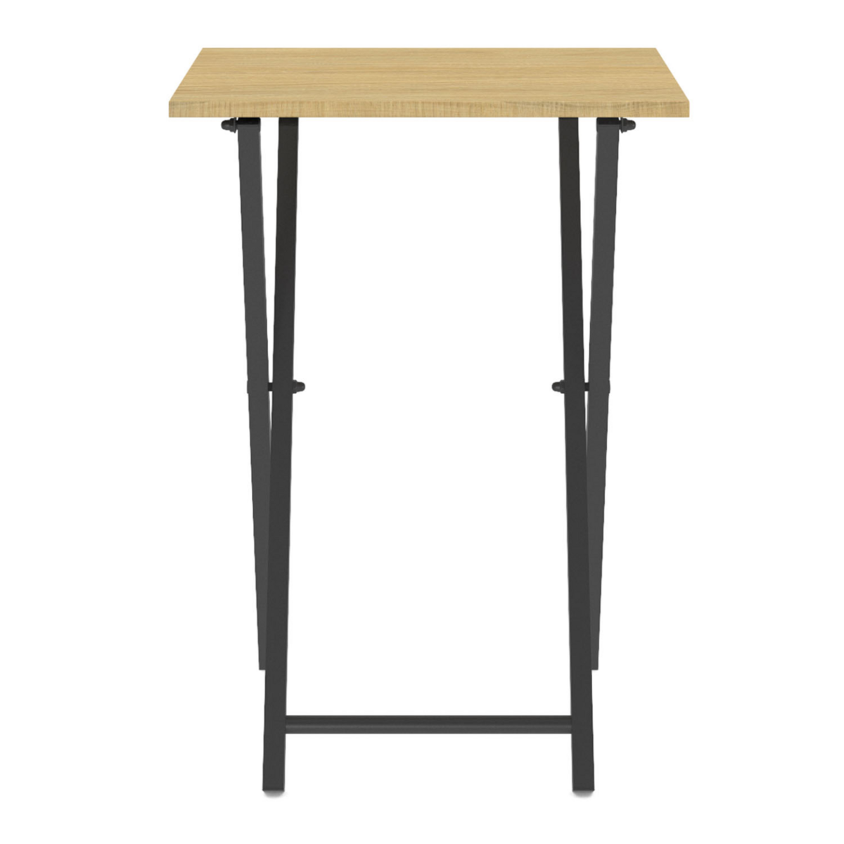 ID MARKET Lot de 2 tables d'appoint pliantes DETROIT design industriel