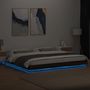 Voir la diapositive 4 : VIDAXL Cadre de lit avec lumieres LED sans matelas 200x200 cm