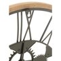 Voir la diapositive 2 : Paris Prix Horloge Murale en Métal  Roues  60cm Noir & Naturel