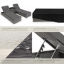 Voir la diapositive 5 : tectake Lot de 2 bains de soleil design luxueux avec cadre en aluminium gris