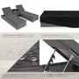Voir la diapositive 5 : tectake Lot de 2 bains de soleil design luxueux avec cadre en aluminium gris