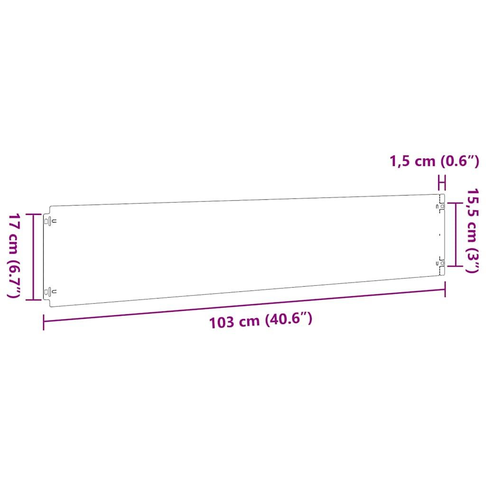 Voir la diapositive 6 : VIDAXL Bordures de pelouse 10 pcs blanc 20x103 cm acier lamine a froid
