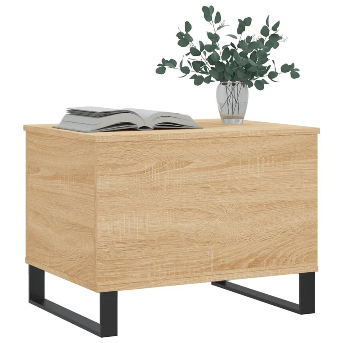 VIDAXL Table basse Chene sonoma 60x44,5x45 cm Bois d'ingenierie