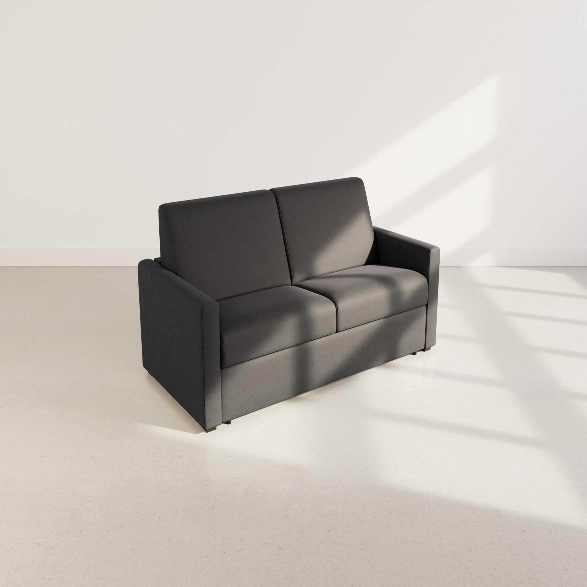 Voir la diapositive 6 : BEST MOBILIER Julia - canapé 3 places convertible express couchage quotidien 140 cm matelas 18 cm en tissu