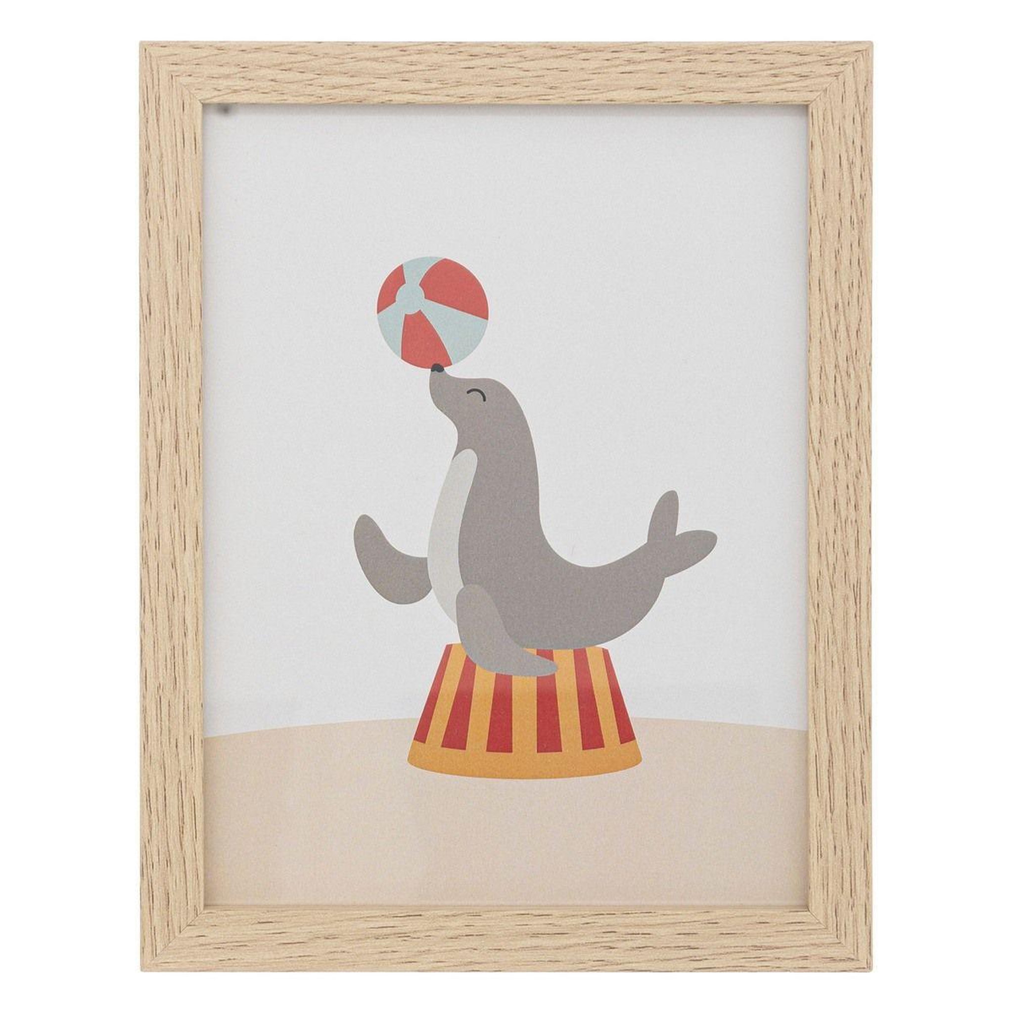 Voir la diapositive 3 : Atmosphera Kids Lot de 3 cadres déco enfant  cirque  40cm beige