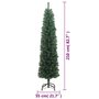 Voir la diapositive 6 : VIDAXL Sapin de Noël artificiel mince avec support vert 210 cm PVC