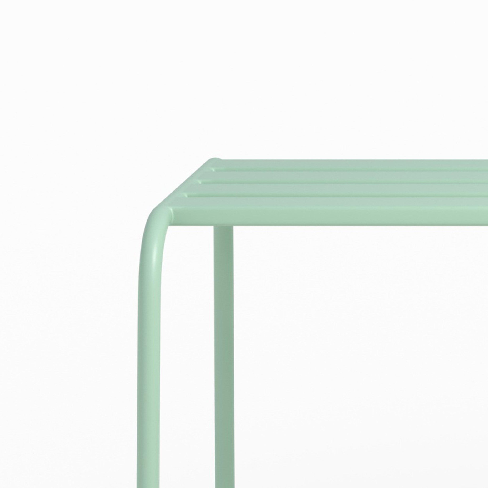 Voir la diapositive 5 : MAISON PAVANE Banc de jardin en métal vert clair 2 personnes-yumi