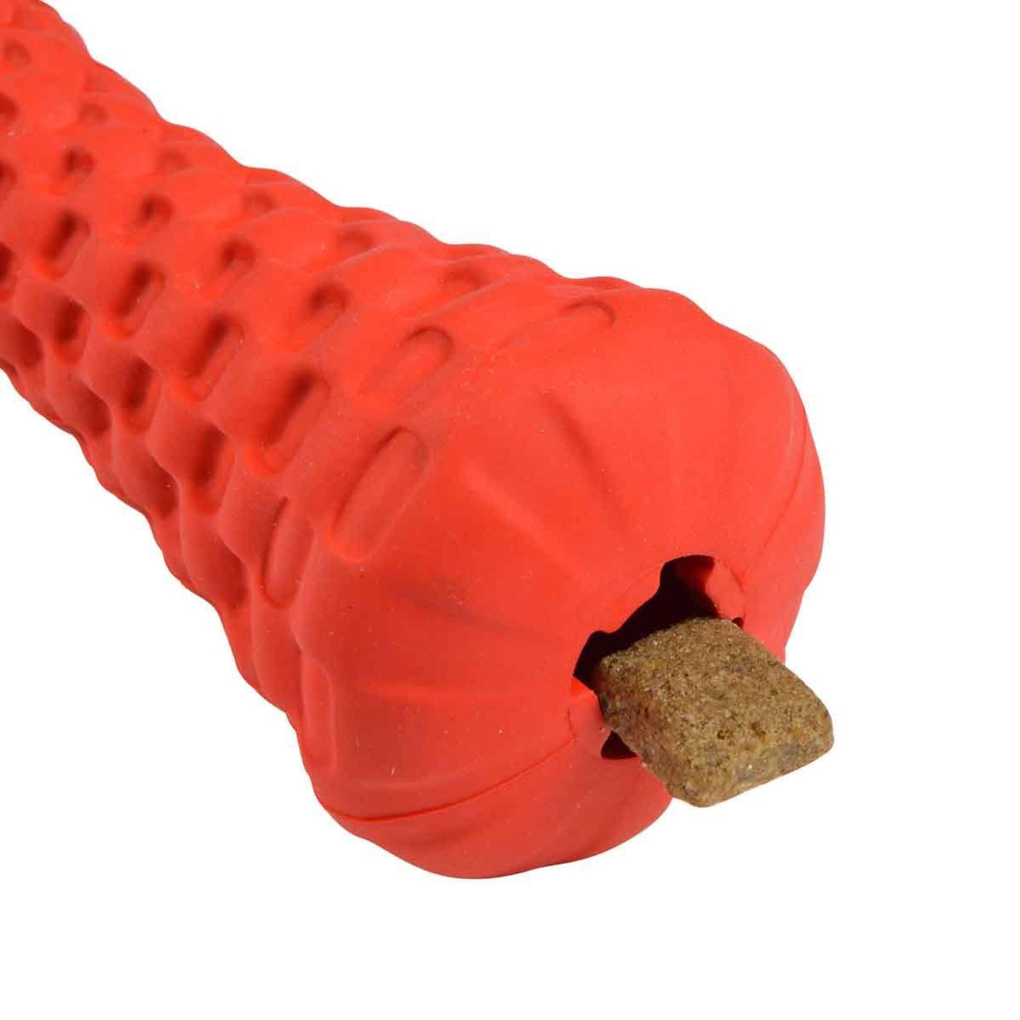 Voir la diapositive 3 : LOVE STORY Jouet pour chien distributeur  os  15cm rouge