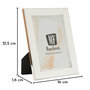 Voir la diapositive 6 : Paris Prix Cadre Photo Déco  Molly  12x17cm Blanc