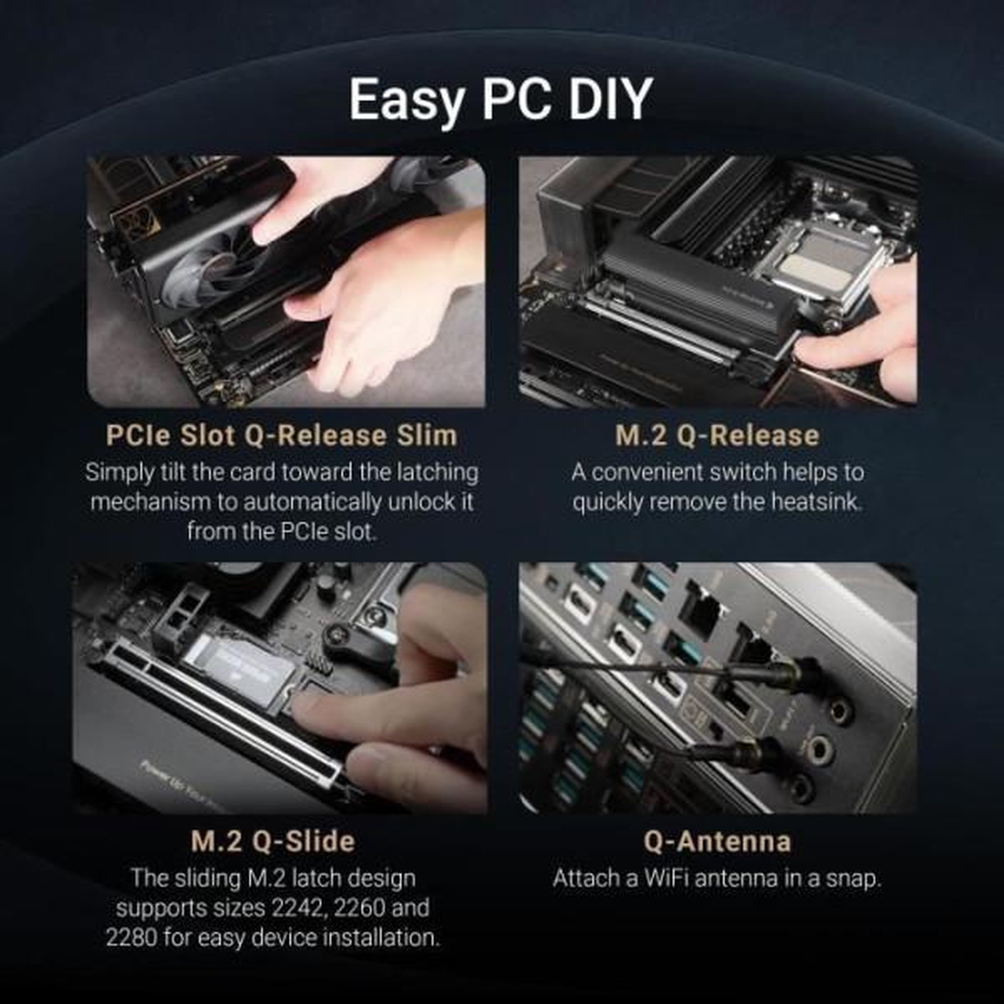 Voir la diapositive 5 : ASUS Carte mere - ASUS - PROART X870E-CREATOR WIFI