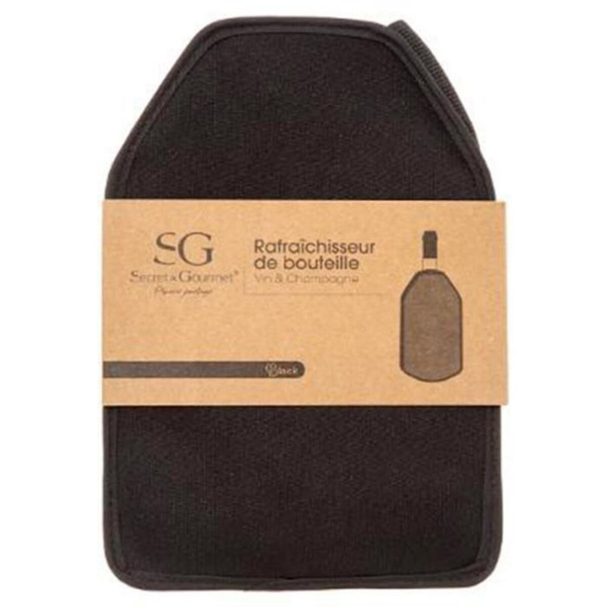 SECRET DE GOURMET Rafraichisseur de Vin  Néo  22cm Noir