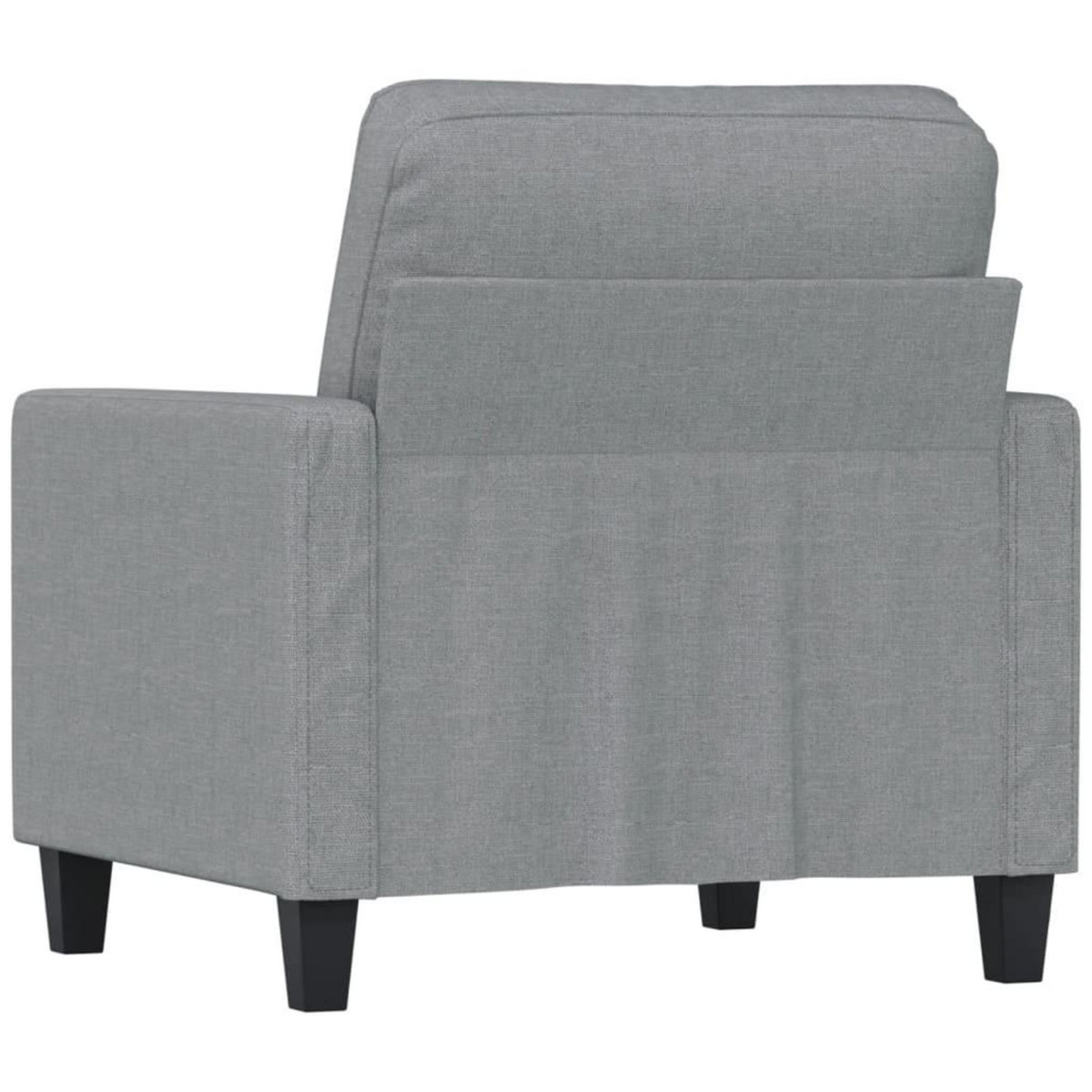 VIDAXL Fauteuil Gris clair 60 cm Tissu