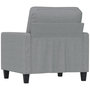 Voir la diapositive 5 : VIDAXL Fauteuil Gris clair 60 cm Tissu