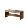 Voir la diapositive 3 : BEST MOBILIER Come - table basse - effet bois - 120 cm - style contemporain