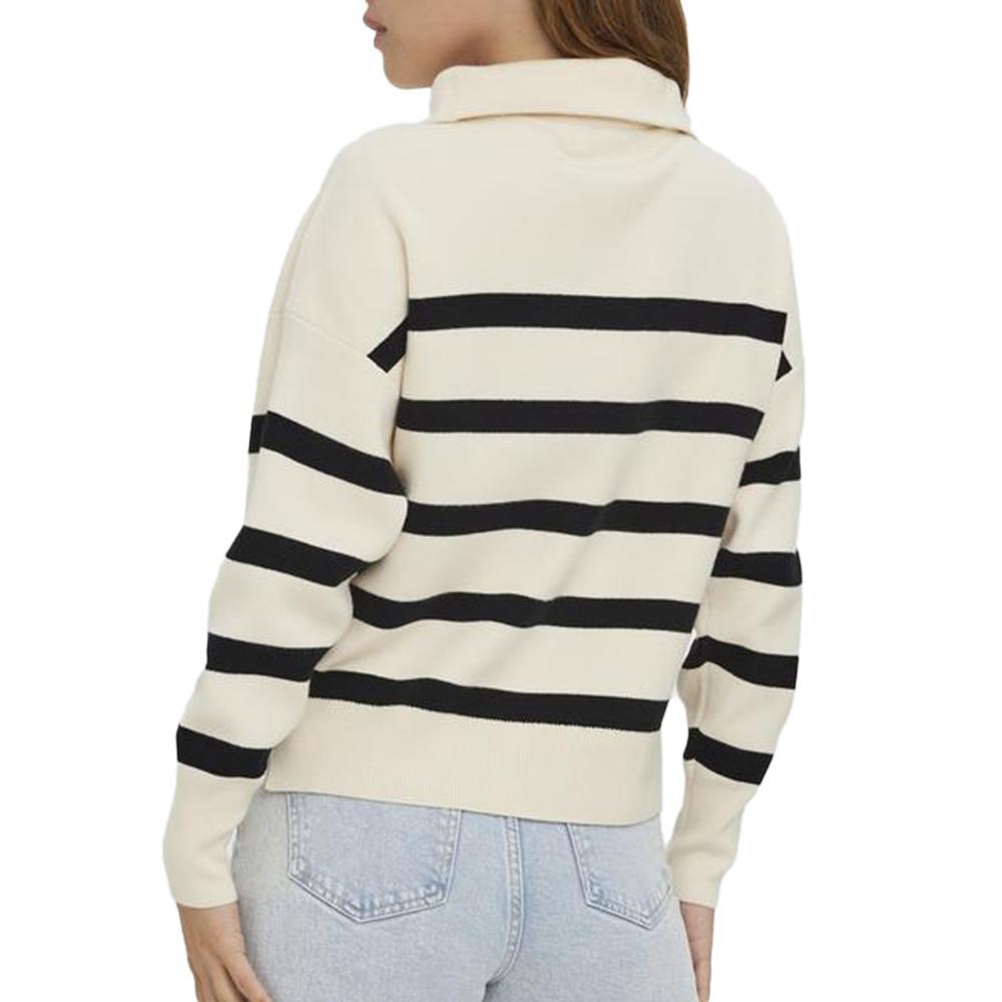 Voir la diapositive 2 : Vero Moda Pull Beige/Noir Femme Vero Moda Saba