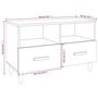 Voir la diapositive 6 : VIDAXL Meuble TV Chene fume 80x36x50 cm Bois d'ingenierie