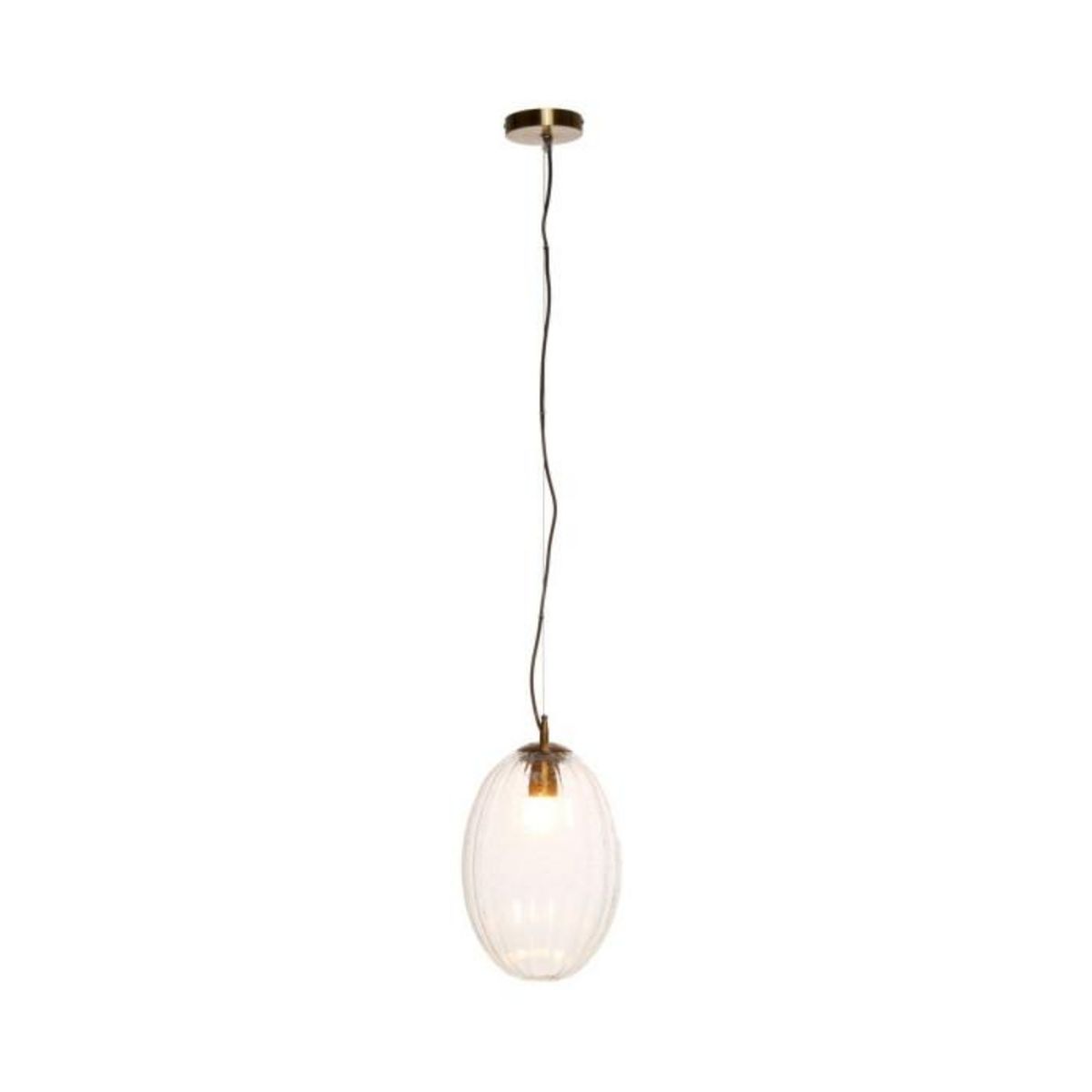 Paris Prix Lampe Suspension en Verre  Virgina  36cm Transparent