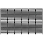 Voir la diapositive 5 : VIDAXL Cloison de separation 6 panneaux noir resine tressee